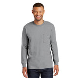 Port Authority - Long Sleeve T-shirt with Pocket