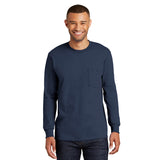 Port Authority - Long Sleeve T-shirt with Pocket